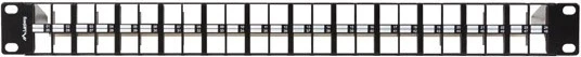 Panel za patch kablom LANBERG PPKS-1248-B, 19" 1U, za keystone module, 48 vrat, črn