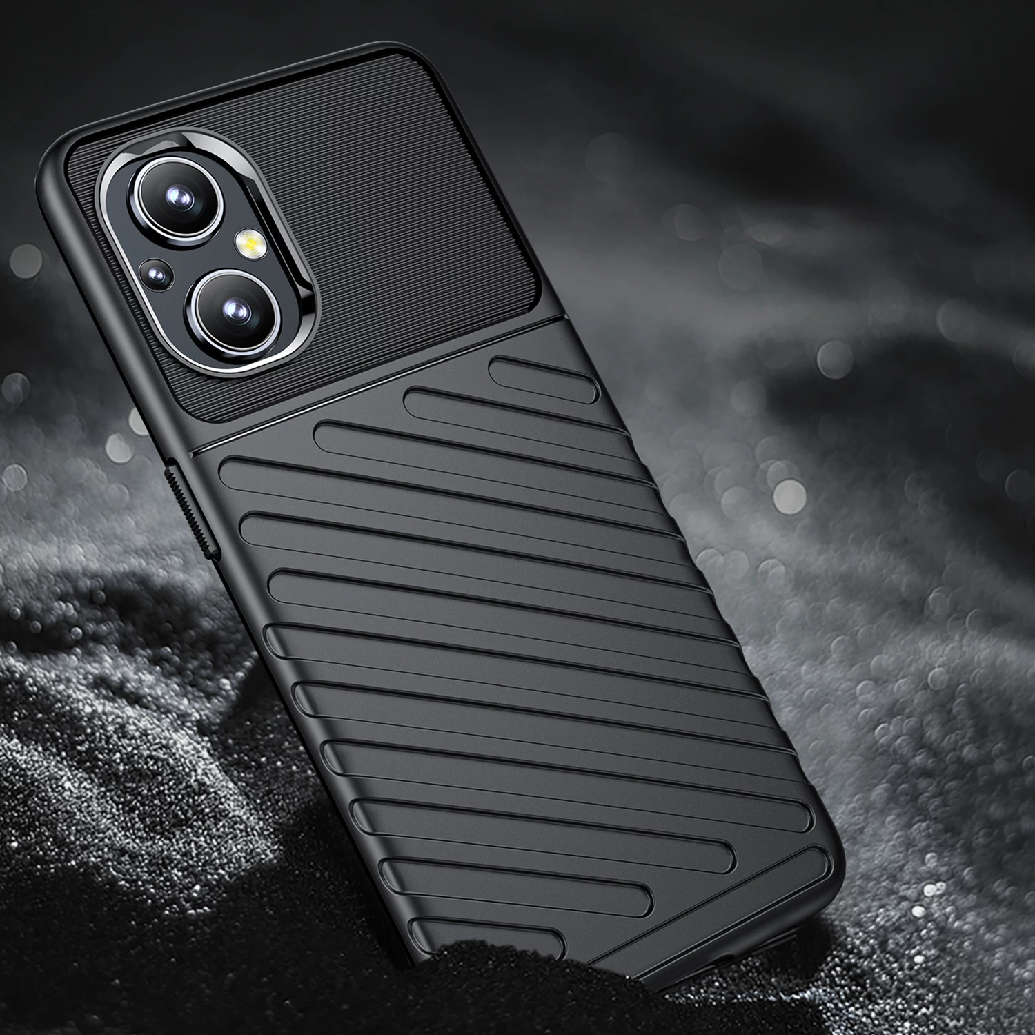 Zaščitni ovitek Hurtel Thunder Case za OnePlus Nord N20 5G, črn