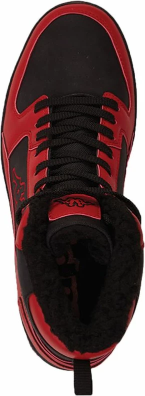 Topel podložen par športnih čevljev Lineup Fur, Kappa, črno-rdeč