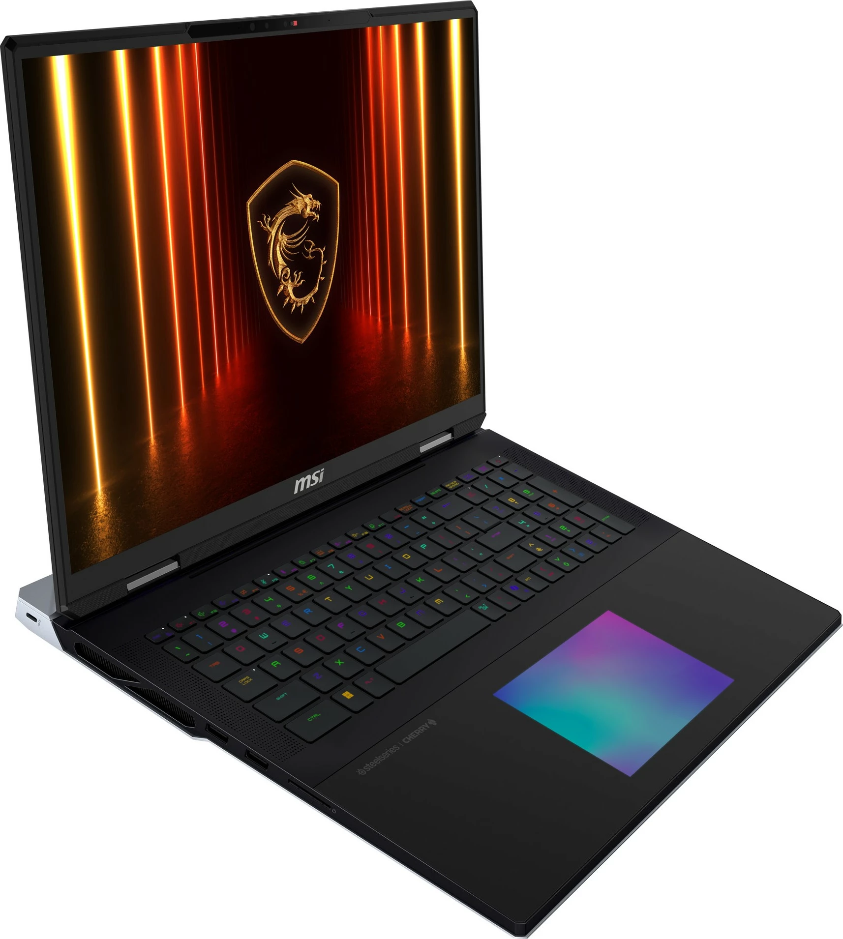 Ultra zmogljiv prenosnik MSI Titan 18 HX AI A2XWIG-073, RTX 5080, 64 GB RAM, 6 TB SSD, 18" črno-srebrn