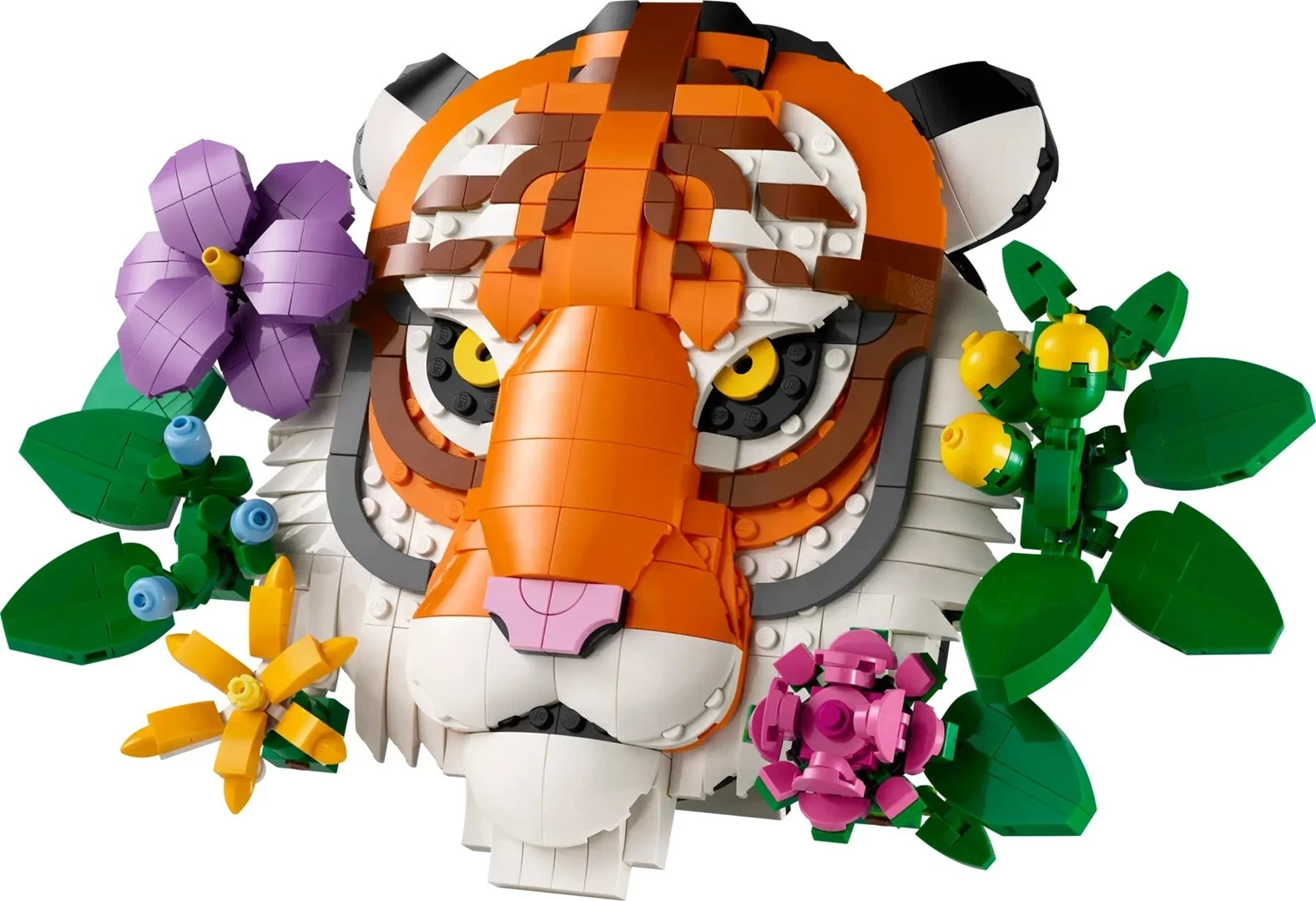 Mural/Tri-dimenzionalna umetniška sestava LEGO ART The Fauna Collection Tiger 31217 za odrasle, 744 delov