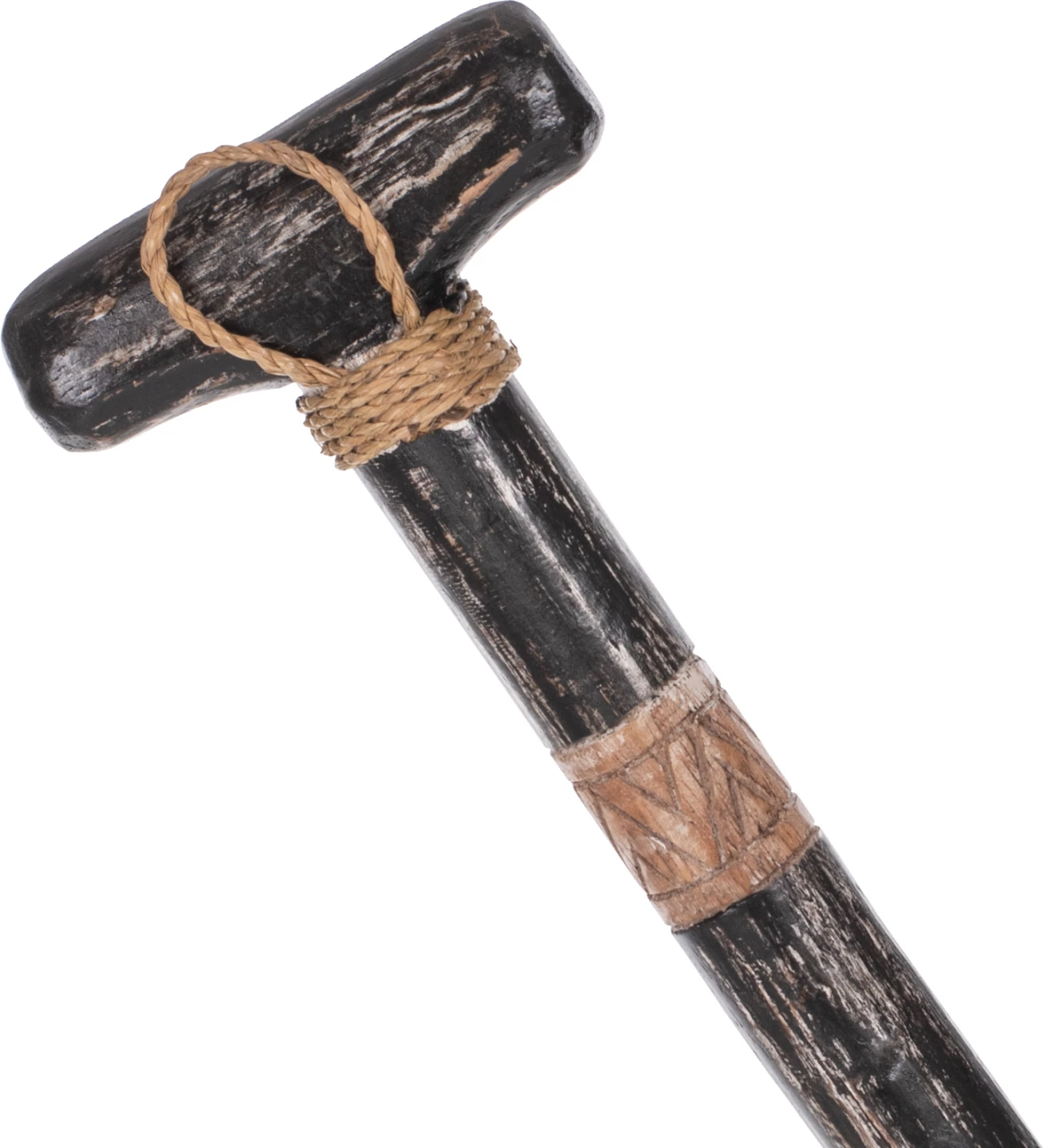 Stenska dekoracija FH7709.03 iz masivnega albasia lesa črna 16,5x100cm