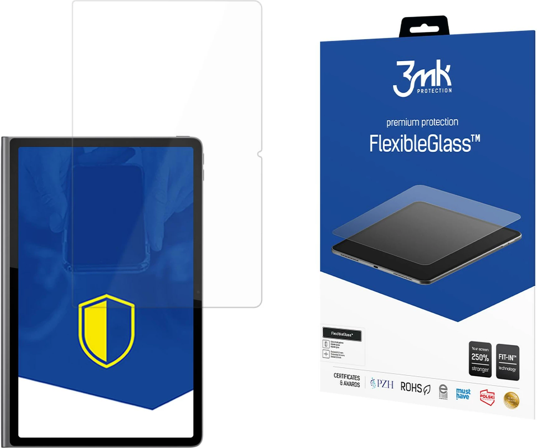 Hibridno zaščitno steklo 3mk FlexibleGlass za Lenovo Tab Plus 11.5 (2024), do 13 palcev