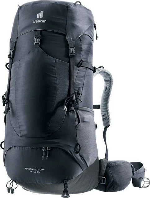 Pohodniški nahrbtnik Deuter Aircontact Lite 45+10 SL, ženski, črn