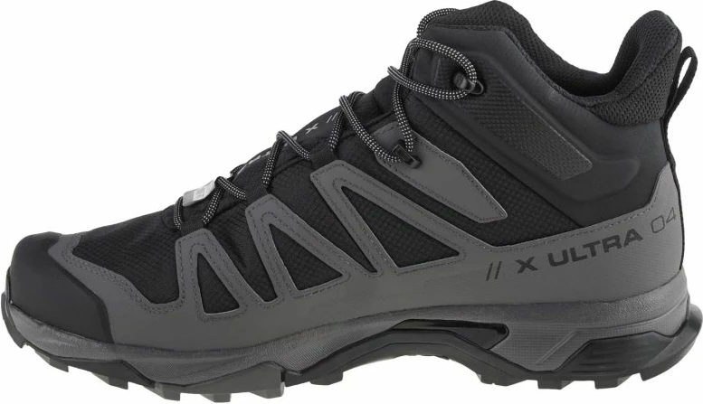 Treking čevlji Salomon X Ultra 4 Mid Wide GTX, črno-sivi