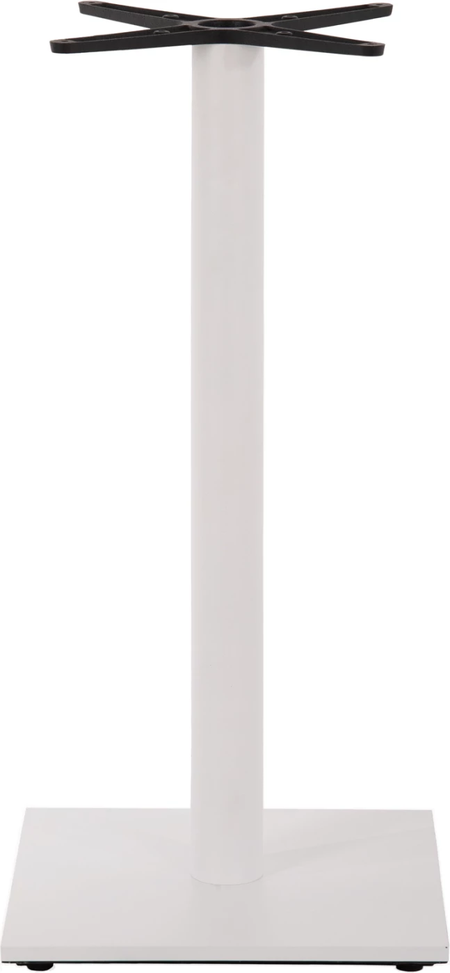 Osnova za barsko mizo FH474.02 srednje višine - mat bela kovina - nastavljivost višine - križ 46Χ46cm 45Χ45Χ94Hcm