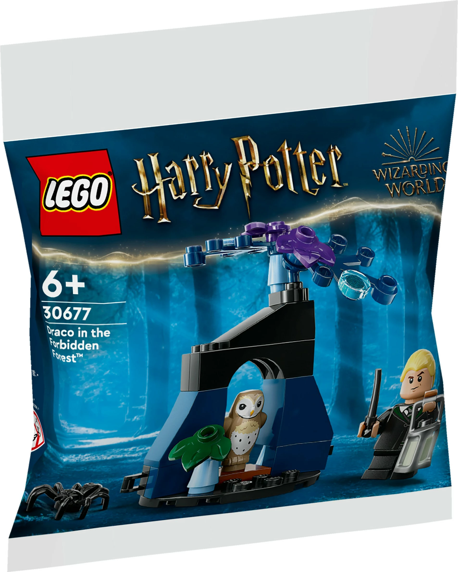 Set gradnje Draco v Prepovedanem gozdu, LEGO Harry Potter 30677, 33 kosov, večbarvno