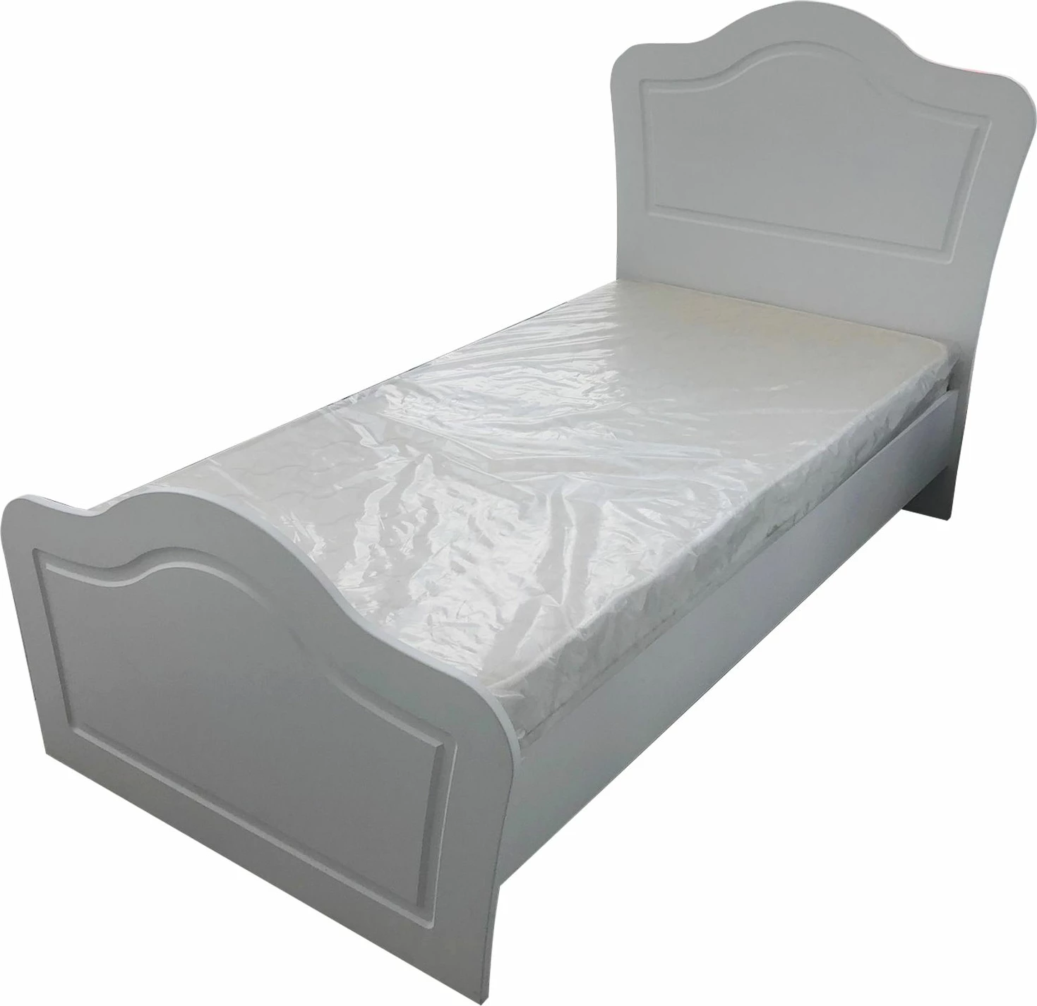 Enojna postelja Skye Decor Rb-022, mat bela