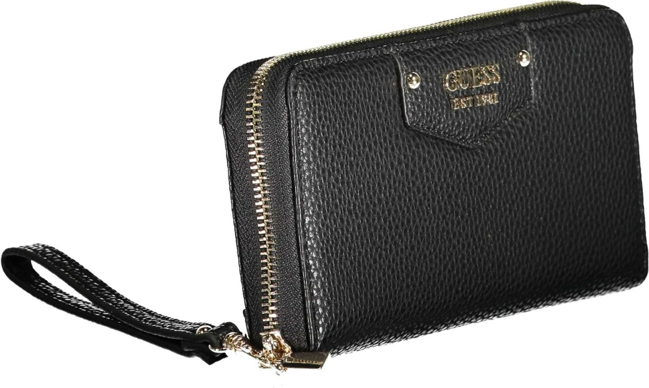 Portofel GUESS JEANS ženski, črn