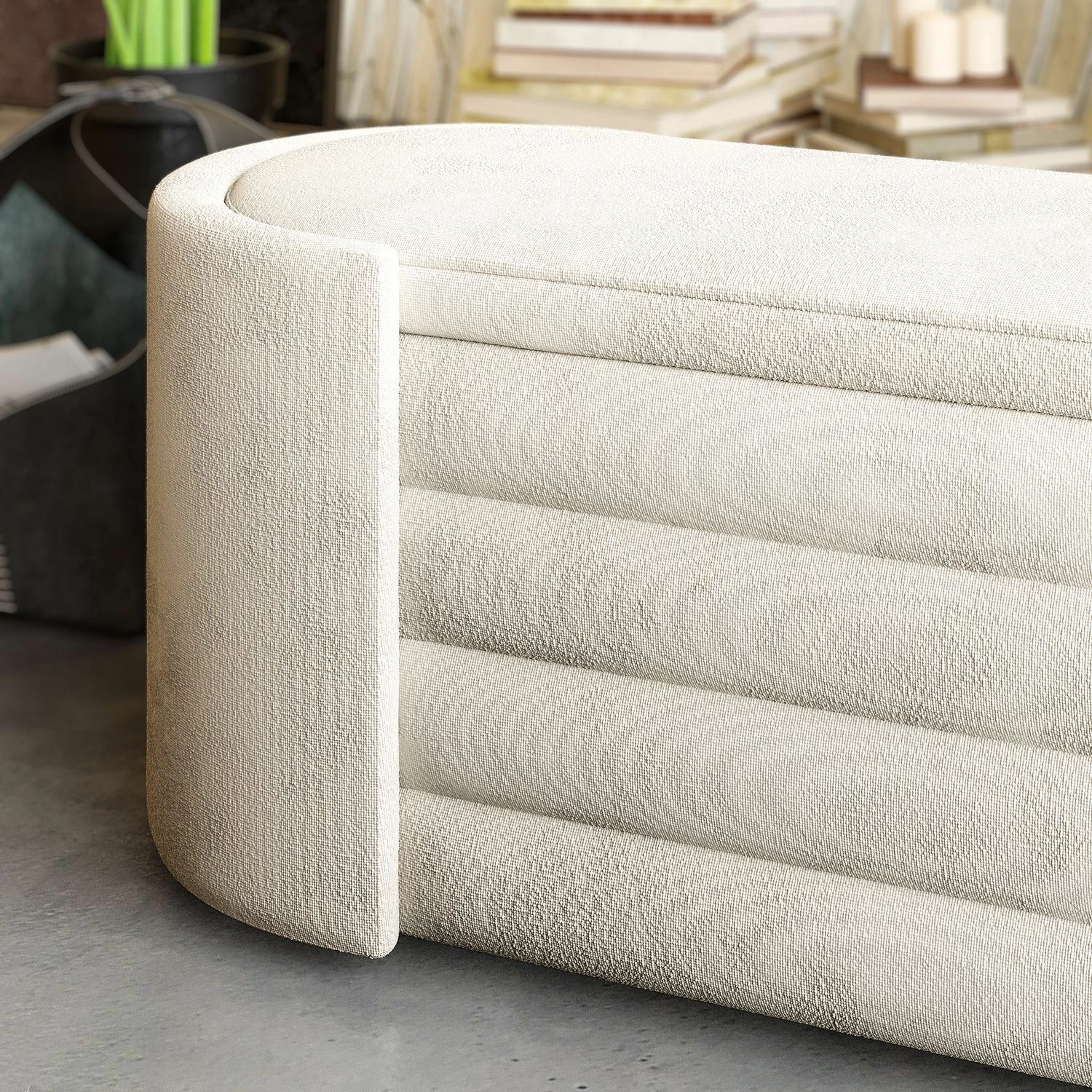 Klupa Atelier del Sofa Rosa Boxed, kremna