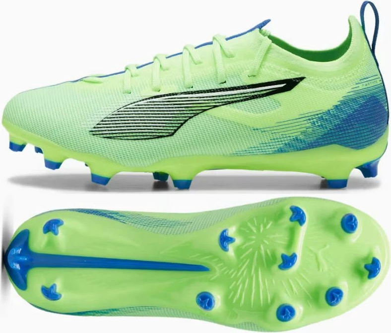 Nogometni čevlji za otroke, Puma, zeleni