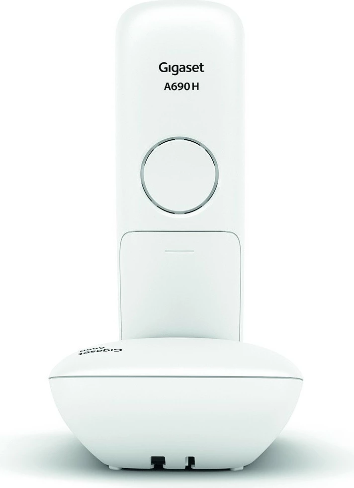 Brezžična slušalka s prostoročnim klicem Gigaset A690, analogni telefon, 100 stikov, ID klicatelja, bela