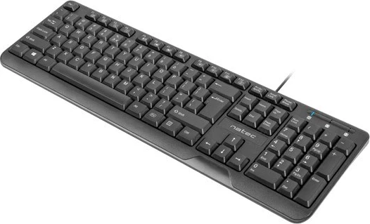 Kompaktna in tanka tipkovnica NATEC Trout Slim USB, US, črna