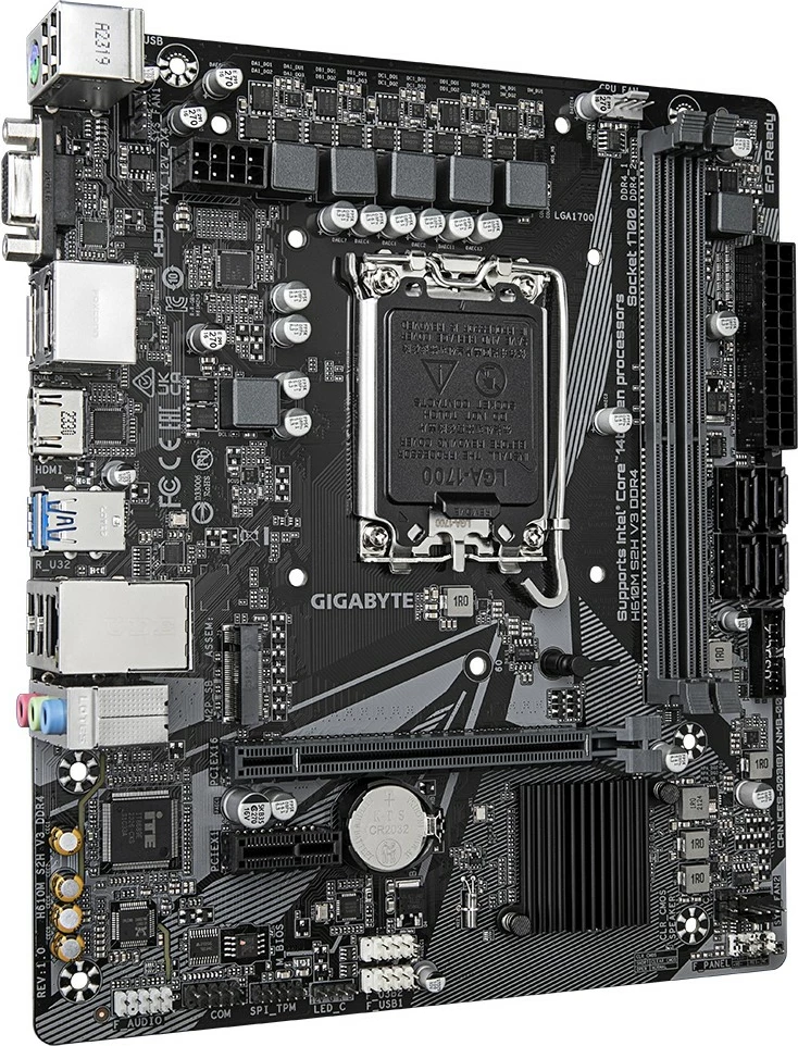 Matična plošča Gigabyte H610M S2H V3, DDR4, Intel H610