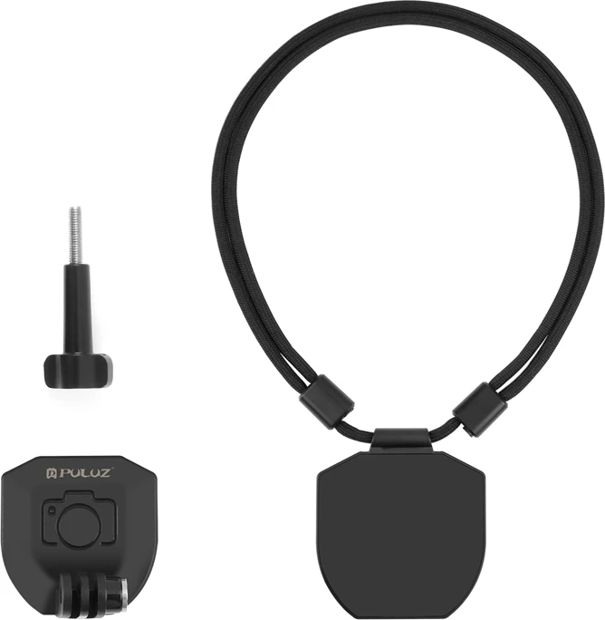 Magnetni nosilec za vrat za športne kamere Puluz PU739B, črn