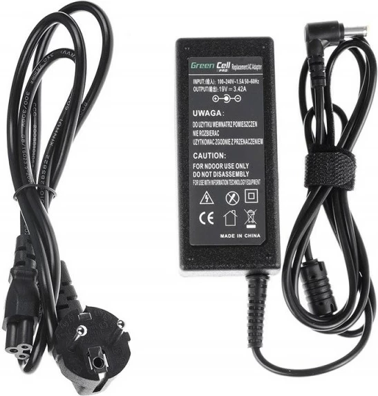 Napajalnik za prenosnik Green Cell AD01P, 60 W, črn