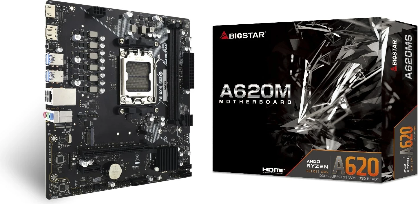 Plošča podlage Biostar A620MS, Socket AM5, micro ATX