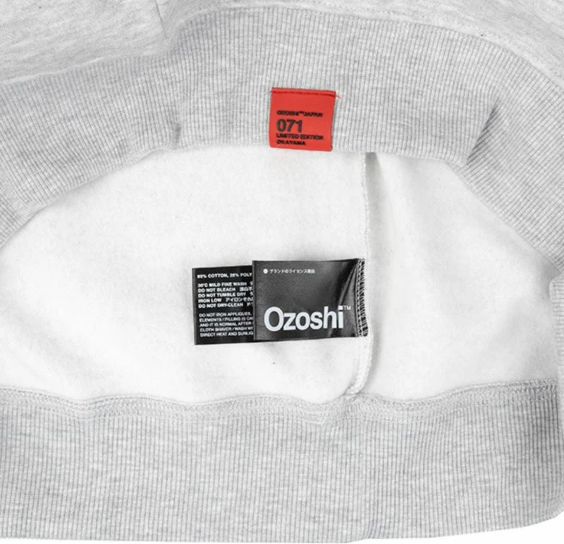 Duks brez kapuce Ozoshi, moški, siva