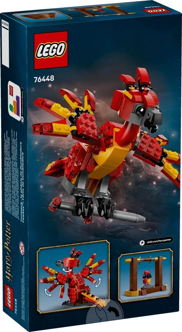 Figura feniksa Fawkes iz LEGO Harry Potter, 76448, 299 kosov