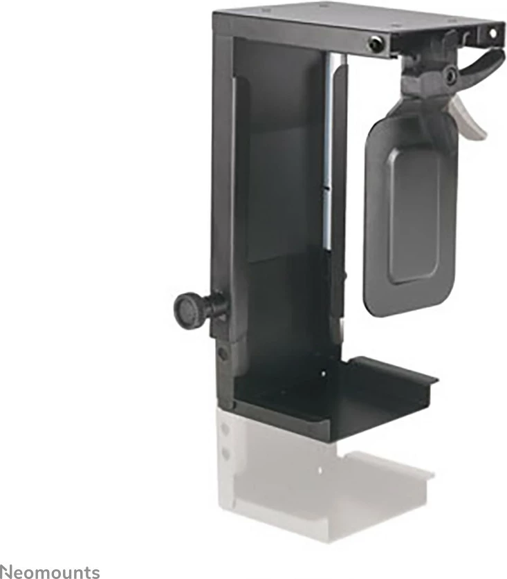 Nosilec za ohišje Neomounts CPU-D075BLACK, montaža pod mizo, jeklo, 10 kg, črn