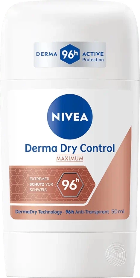 Deodorant v stiku za ženske Derma Dry Control Maximum Nivea, 50 ml