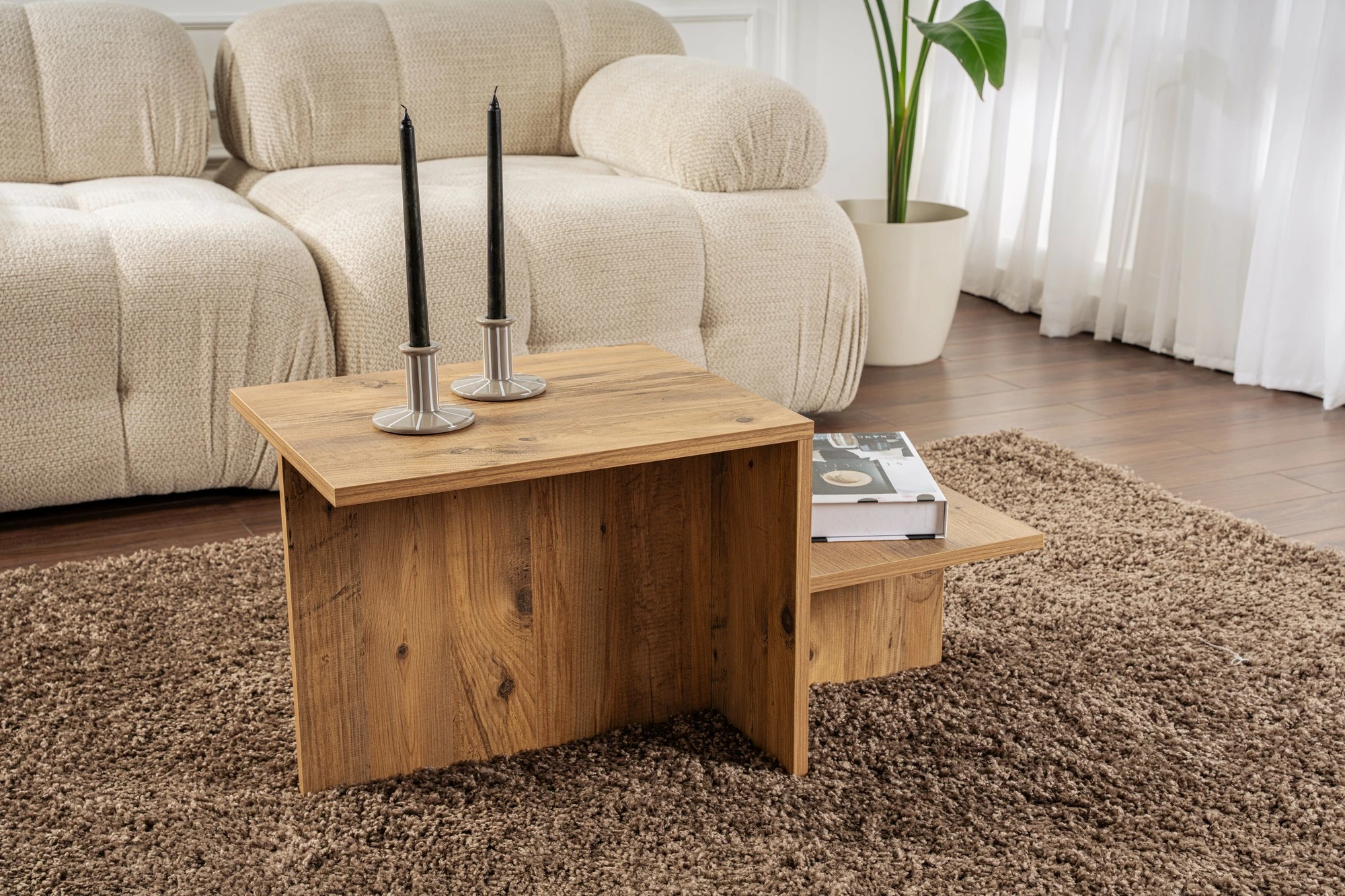 Kavna mizica Nordure Harmony, barva Atlantic Pine