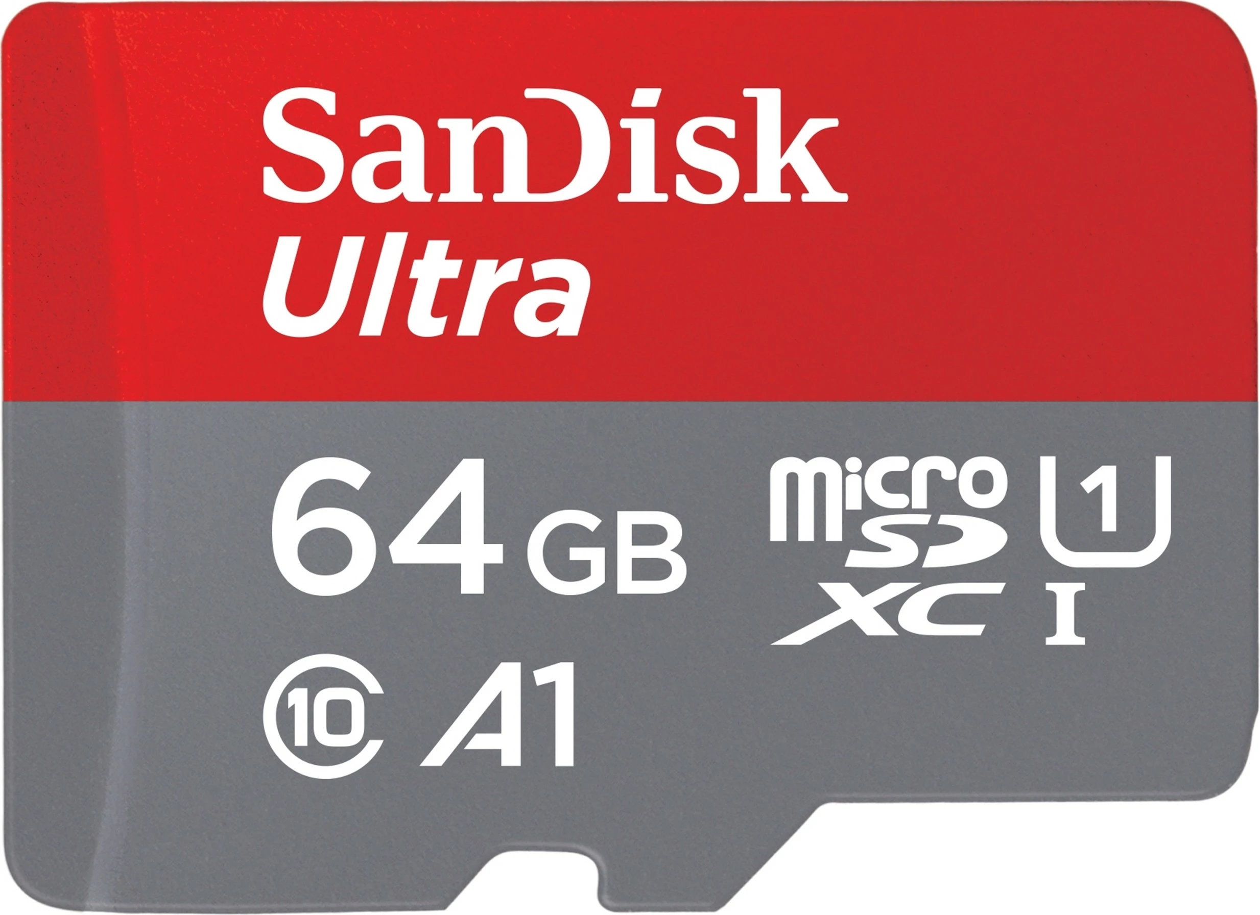 MicroSDXC kartica 64 GB, Class 10, UHS-I, siva/rdeča SanDisk Ultra