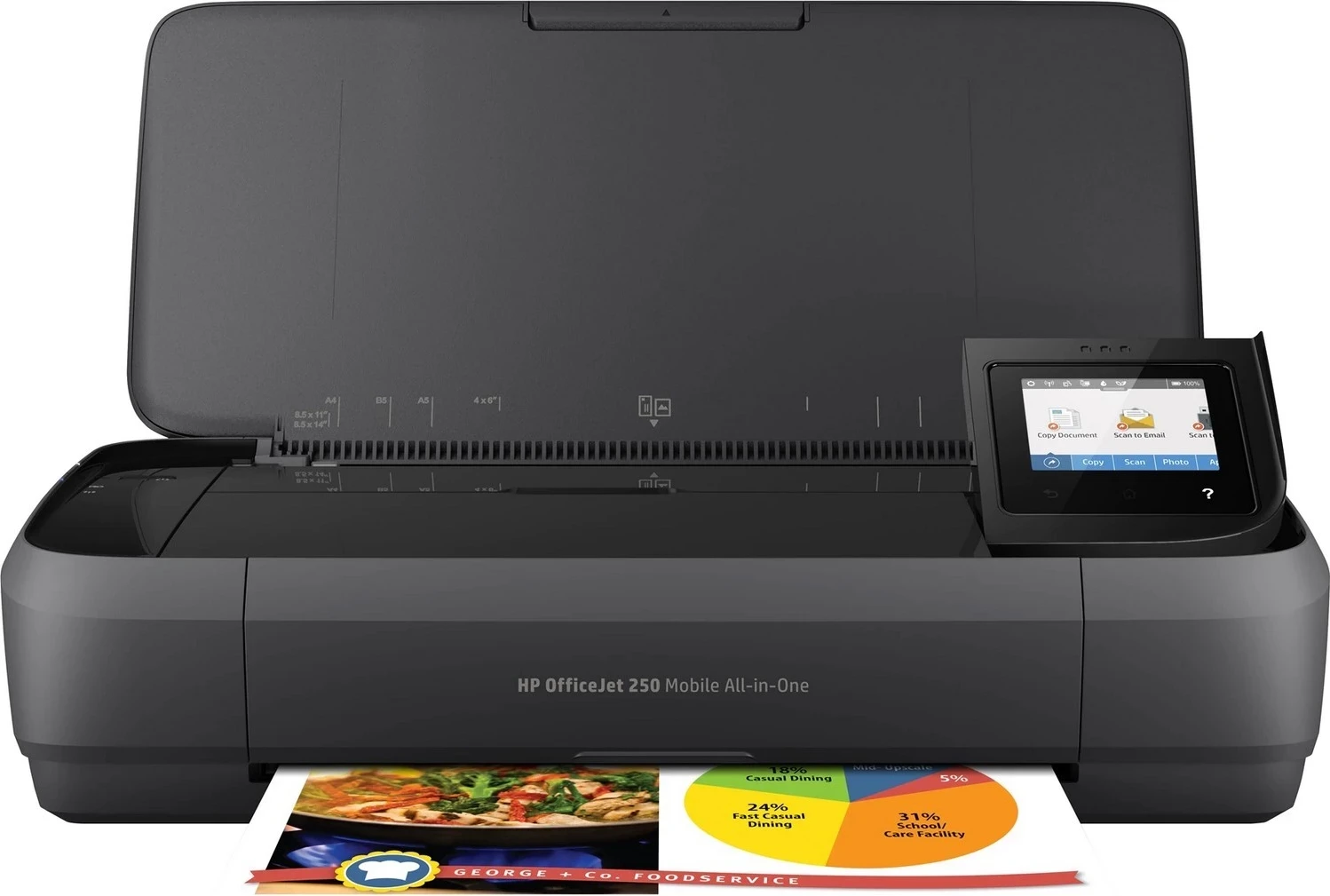 Prenosni tiskalnik HP OfficeJet 250, črn