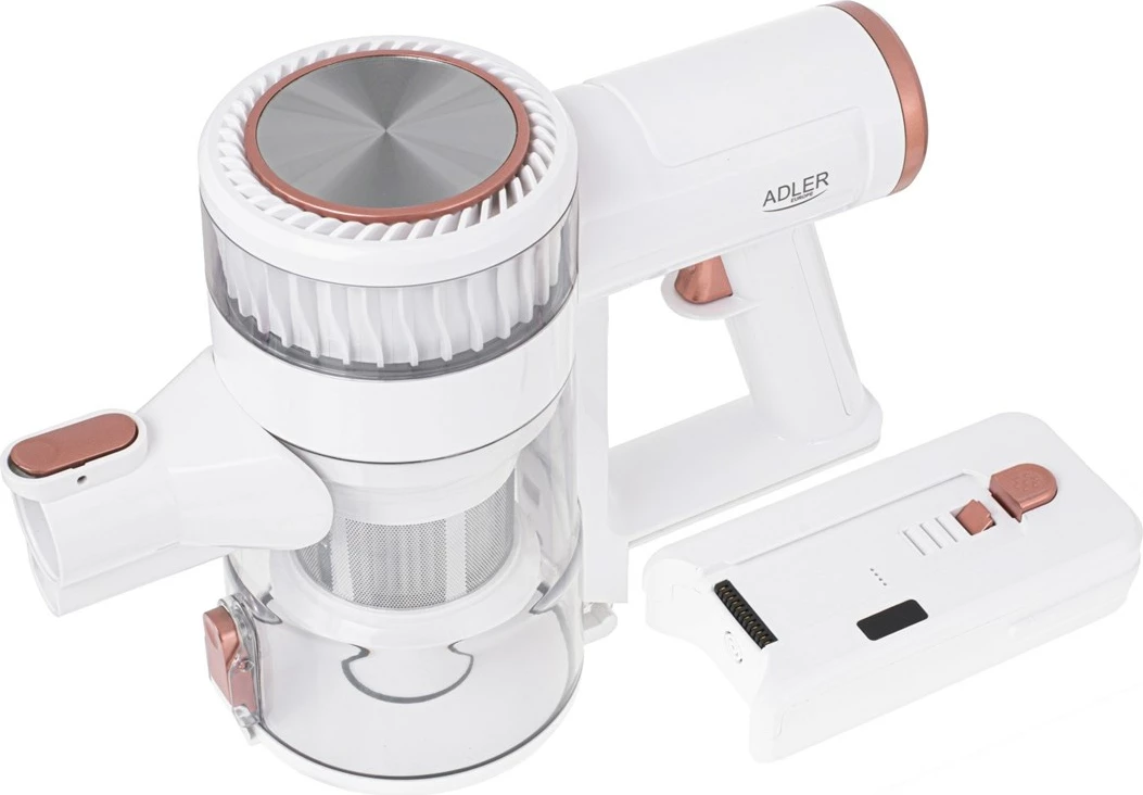 Brezžični sesalnik, 0,4 L, 2200 mAh, bel Adler AD 7079