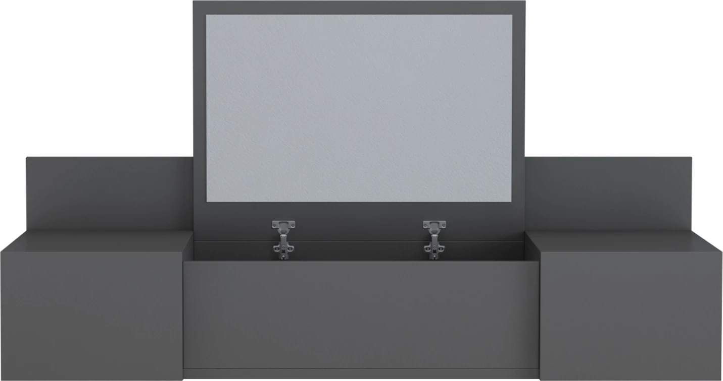 Tualetna mizica za ličenje, LINDE FH8960.12, melamin, antracit, 100x39x33 H cm