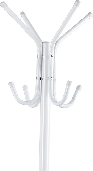 Stojalo za plašče, kovinsko, belo, 44x181 cm Piero