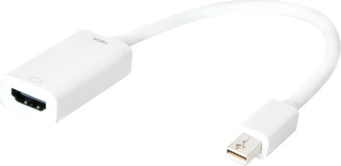 Mini DisplayPort kabel LogiLink, 10 cm, bel