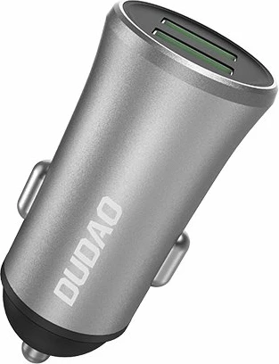 Avtomobilski polnilec Dudao R6S, 2x USB, 3,4 A, srebrn