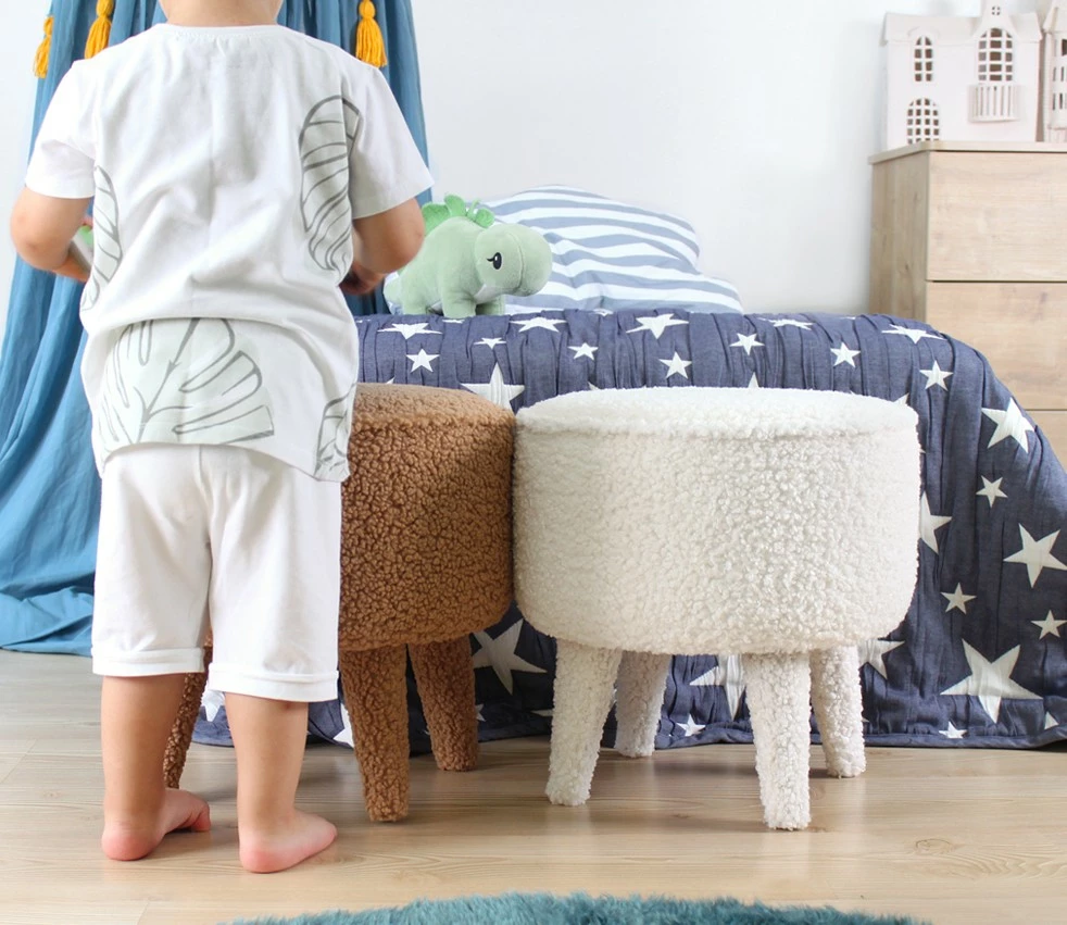 Puf iz umetnega krzna, Atelier del Sofa Moouv 3336, bela