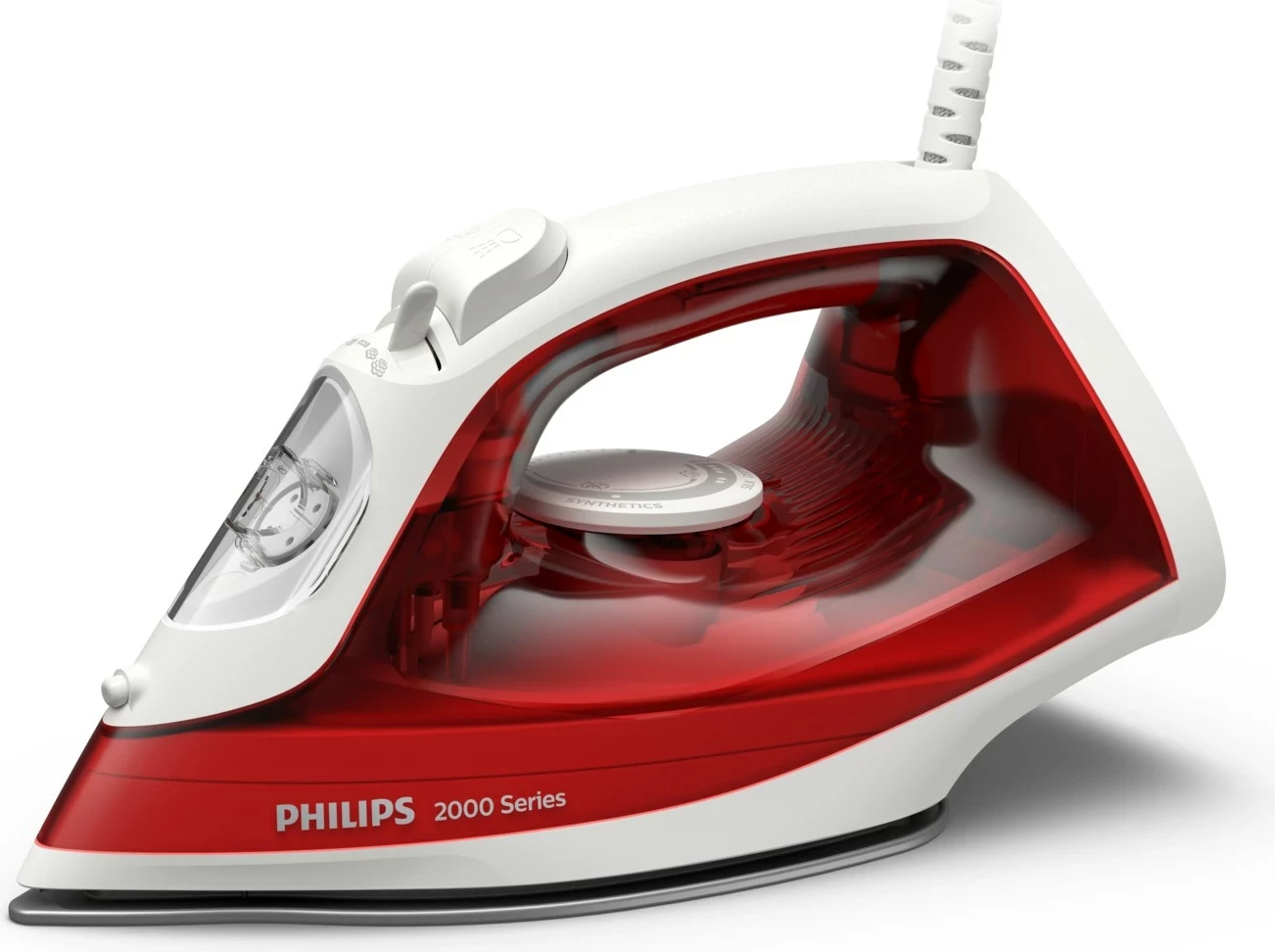 Parni likalnik Philips DST 2010/40, 2000 W, nelepljiva plošča, rdeče-bela