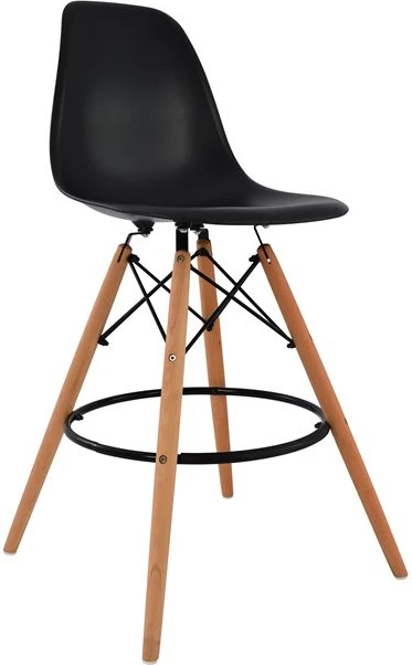 Barski stol Renata črn FH0173.02 47x50x108 cm, set 4 kosov