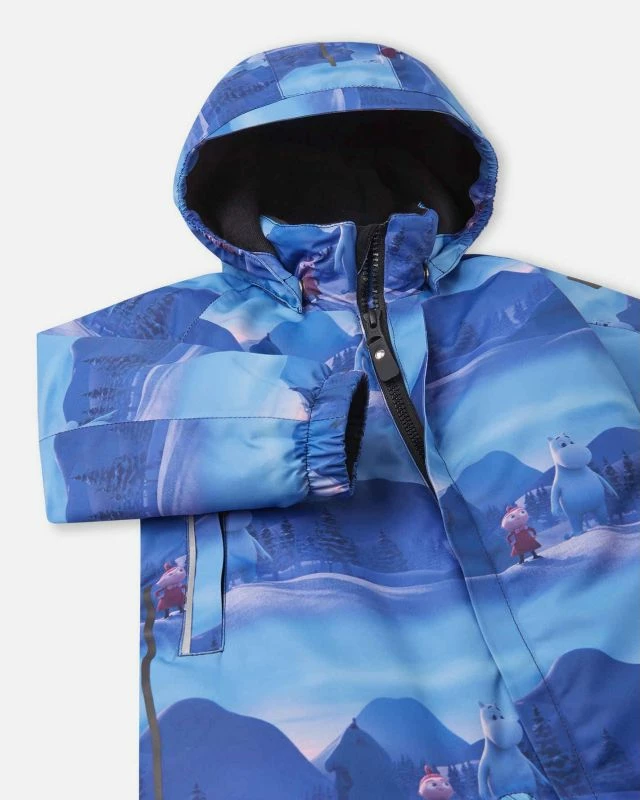 Zimski otroški kombinezon Reima Moomin Lyster Jr (5100011D-6301), moder