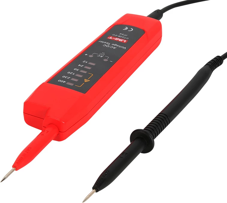 Tester napetosti AC/DC UNI-T UT22B-EU, 12–400 V, IP54, brez baterije, rdeče in sivo