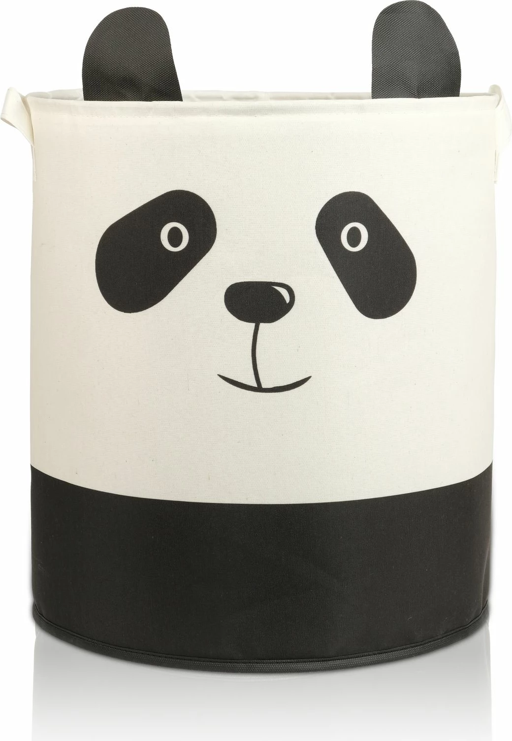 Koš iz filca z vzorcem pande, črno-bel, YLC.S.003