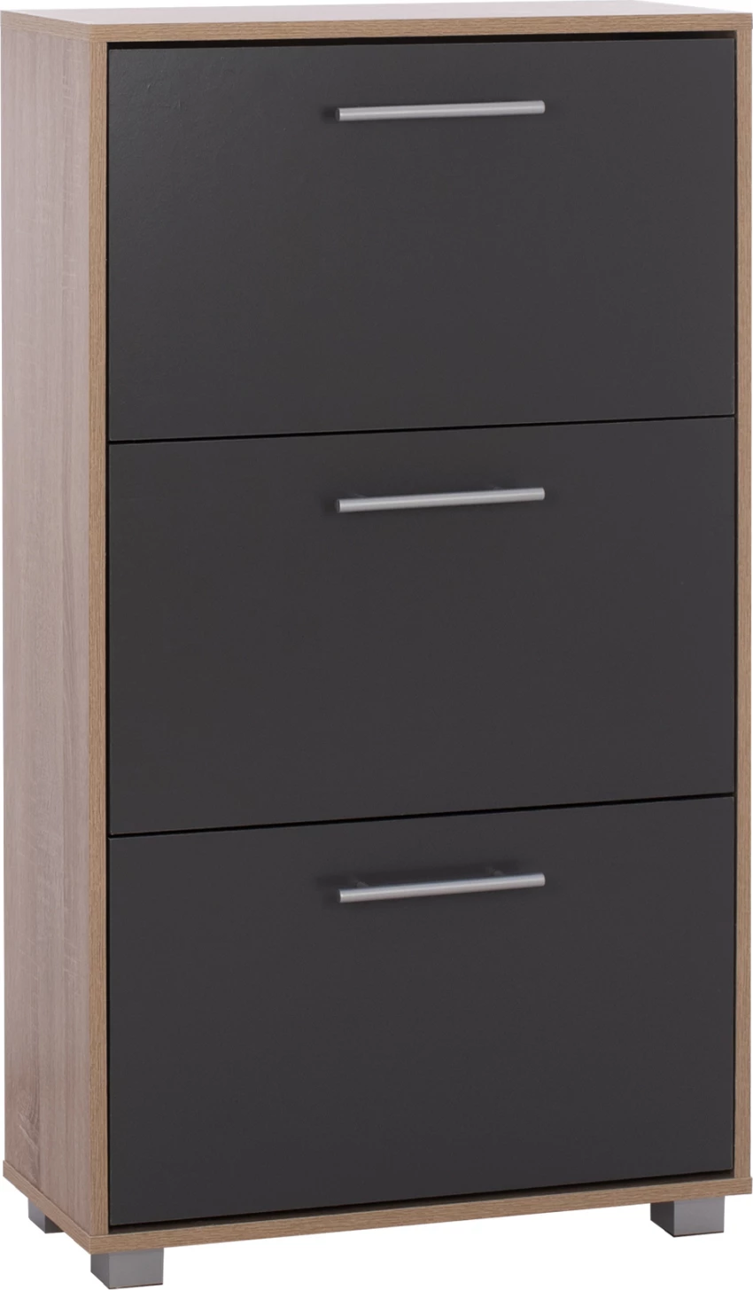 Lesena omara za čevlje DAVINA FH2221.04 sonama-siva 3 položaji 62x24x110 cm