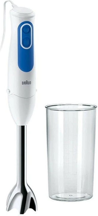 Smoothie in mešalnik za ročno mešanje Braun MQ 3000 WH, 0,6 L, 700 W, bel/moder