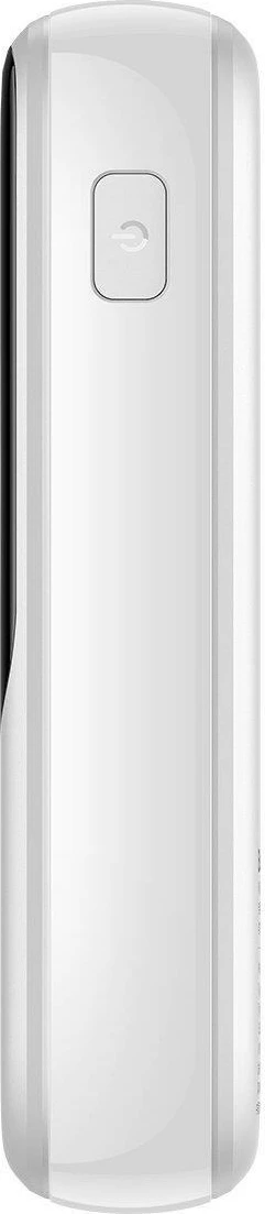 Powerbank z digitalnim zaslonom 10.000 mAh, 22,5 W, z vgrajenim USB-C kablom, Baseus Qpow, bel