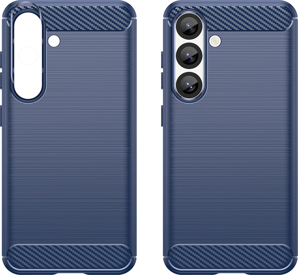 Ovitek Hurtel Carbon za iPhone 16e, silikon, moder