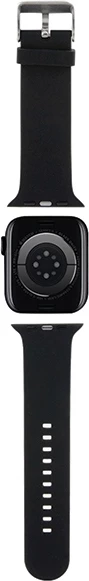Silikonski 3D trak Karl & Choupette za Apple Watch, Karl Lagerfeld, črn, 38/40/41 mm