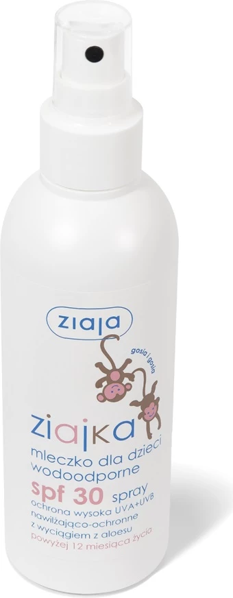 Telo mleko za otroke Ziaja Ziajka sprej SPF30, 170 ml