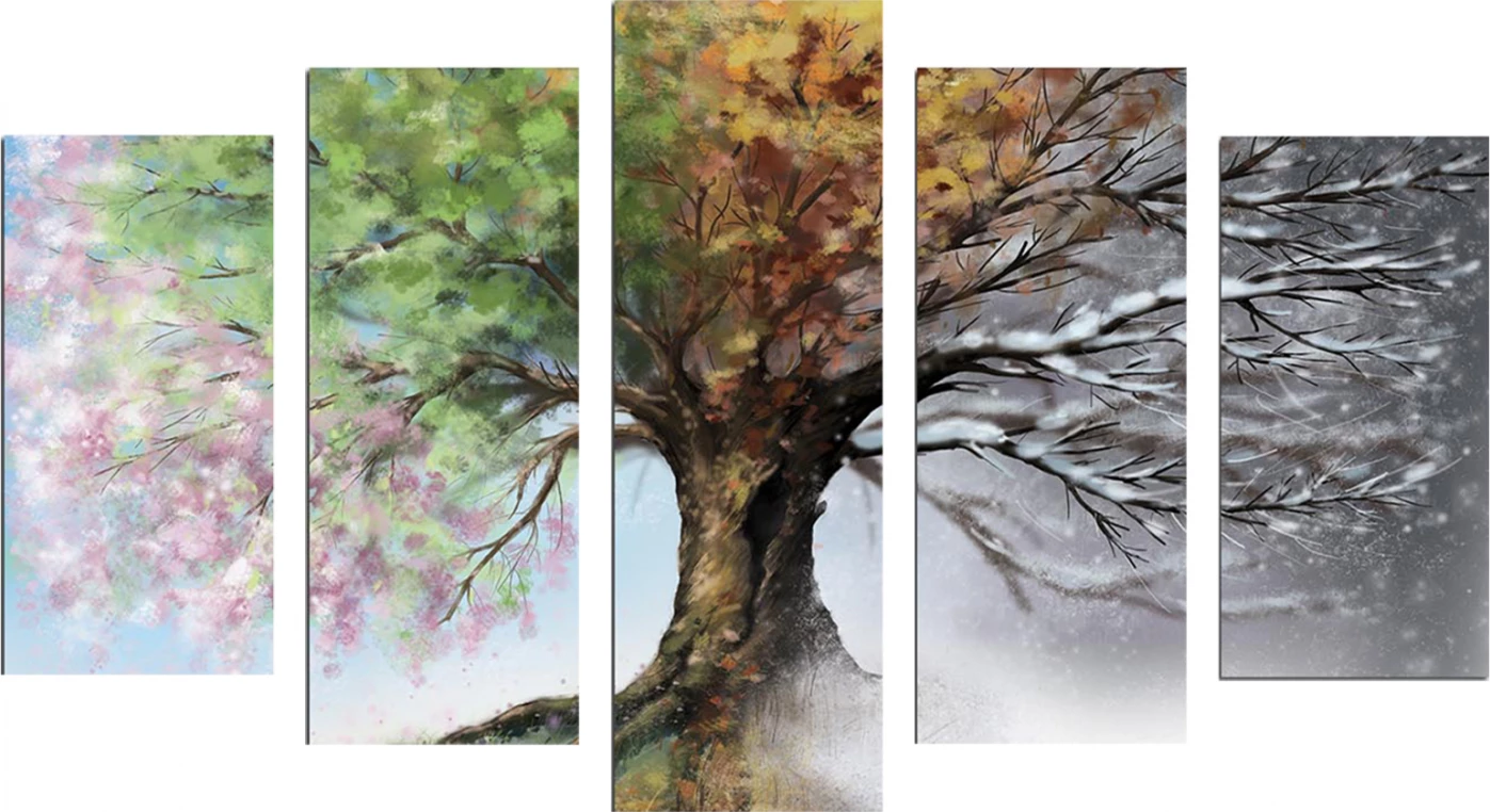MDF slika štirje letni časi FH7206.05 100X60x0,3cm