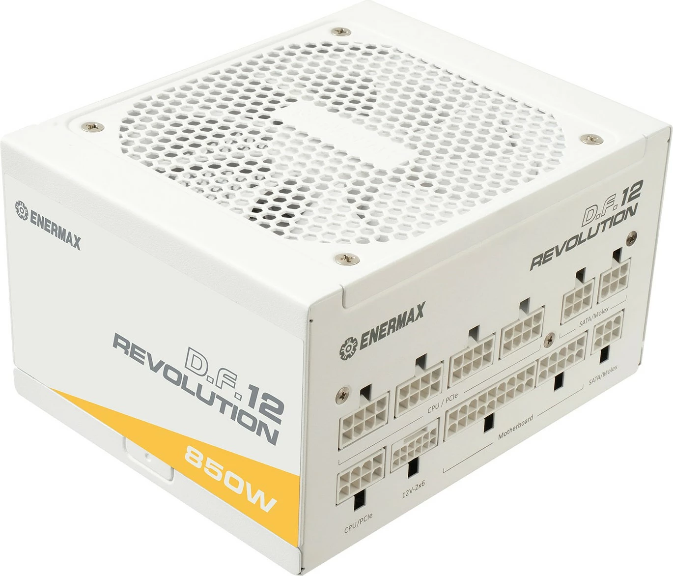 Napajalnik 850 W, 80 PLUS Gold, ATX 3.1, bel — Enermax Revolution D.F.12 ETV850G-W