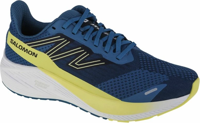 Tekstilne tekaške čevlje Salomon Aero Blaze Wide M, modro-mornarska