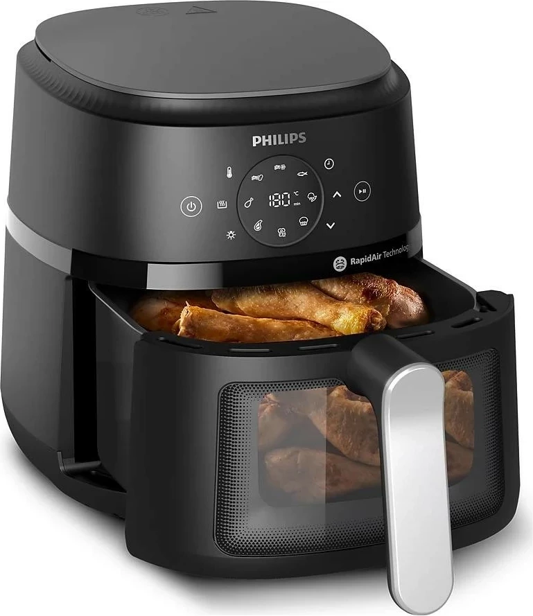 Friteza na vroč zrak Ovi Mini 2000 Philips NA221/00, črn