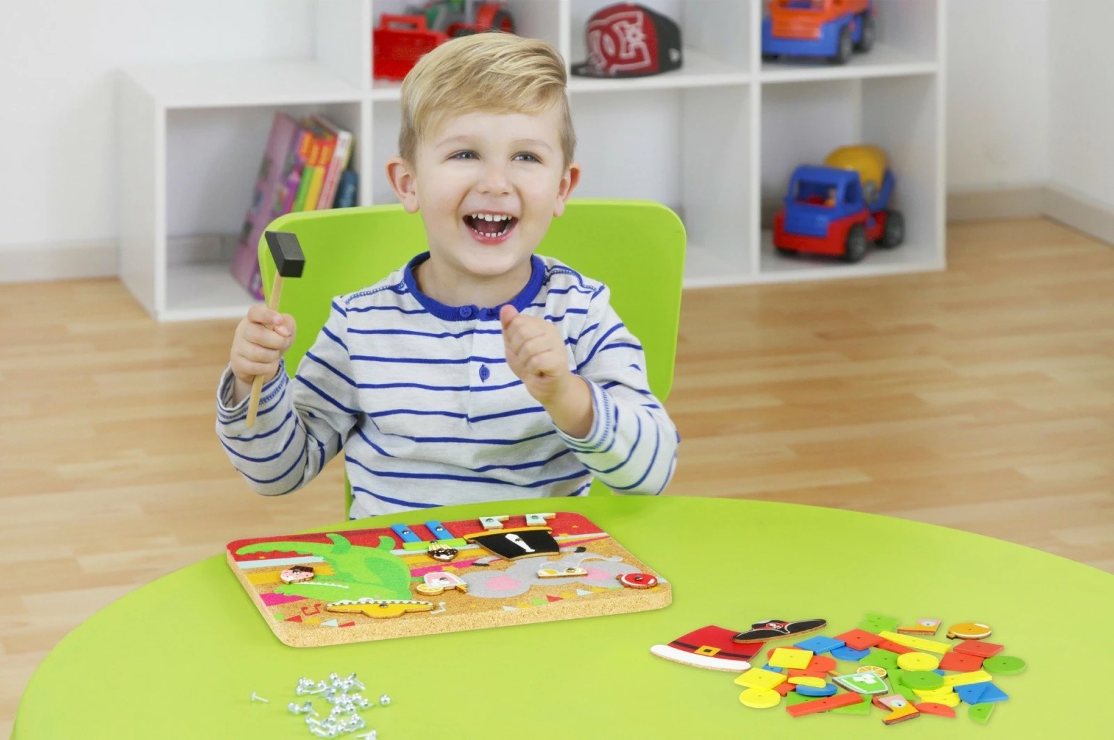 Izobraževalna igra Przybijanka Party Set Lena, 54 kosi, večbarvna